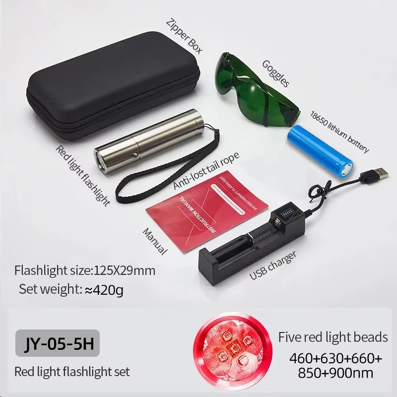 Acne Light Therapy Pen - Blue Red Light Therapy Device 3&5