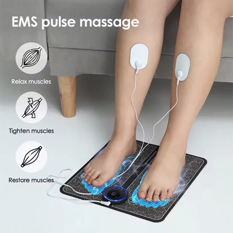 Ems Foot Massager - Electric EMS Foot Massager With Gel