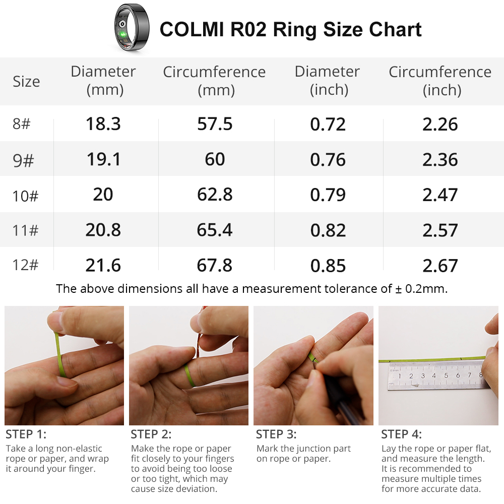 [2024 ] COLMI R02 Smart Ring M - Blood Oxygen Monitor incelemesi ve fiyatı