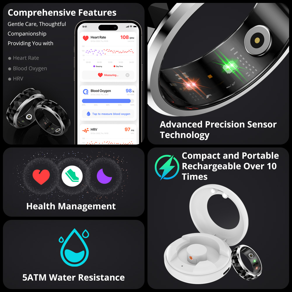 2024 COLMI R11 Smart Ring, Fid - Blood Oxygen Monitor incelemesi ve fiyatı