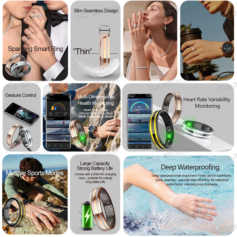 New 6.3mm Thin Smart Ring Heal - Blood Oxygen Monitor incelemesi ve fiyatı