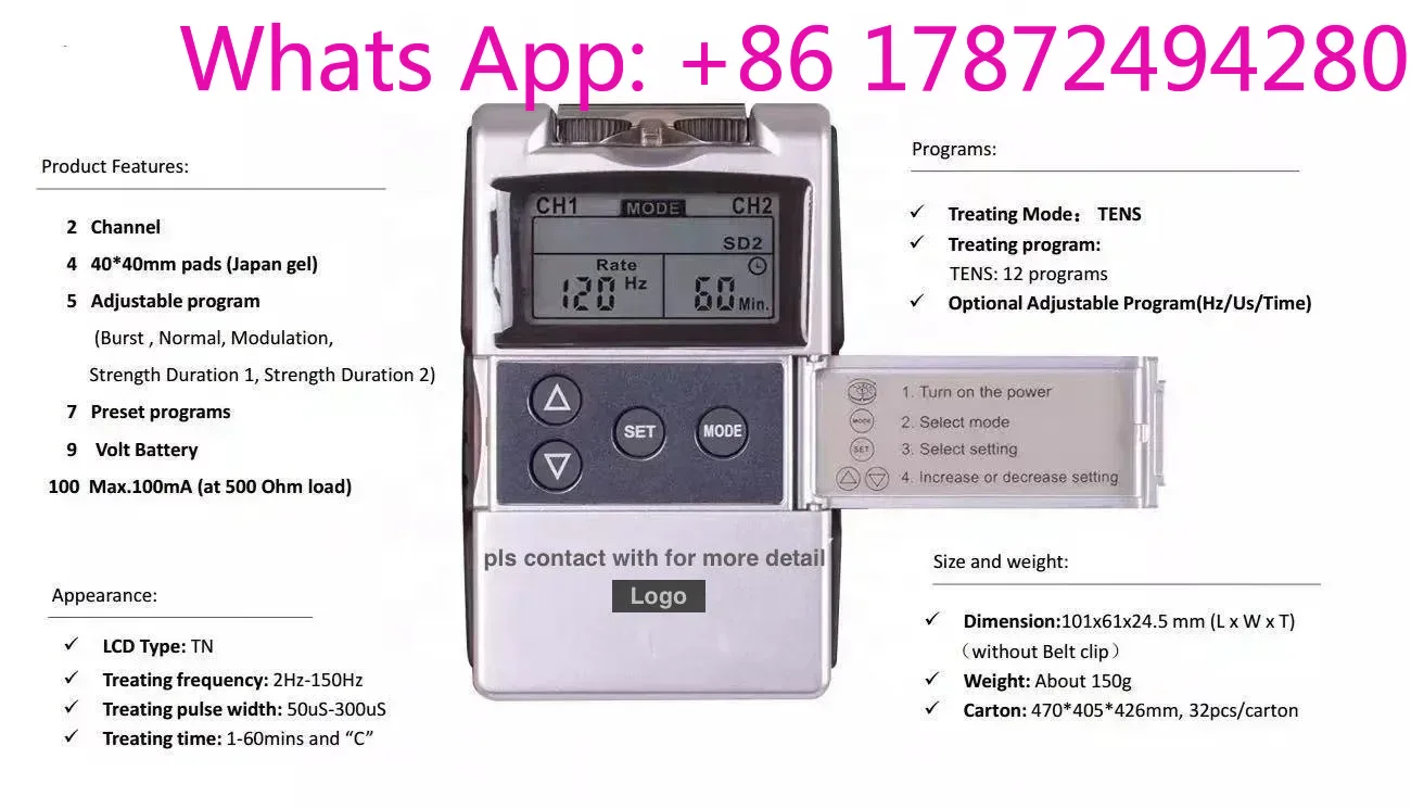 7000 4 channel 15 modes pain r - Tens Pain Relief Unit incelemesi ve fiyatı