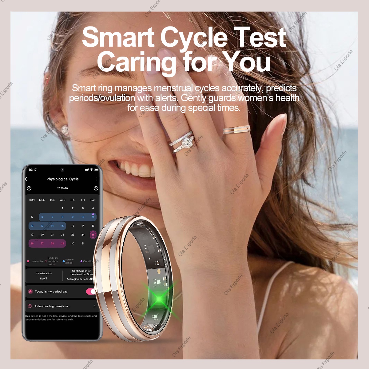 New Smart Ring Female Health T - Blood Oxygen Monitor incelemesi ve fiyatı