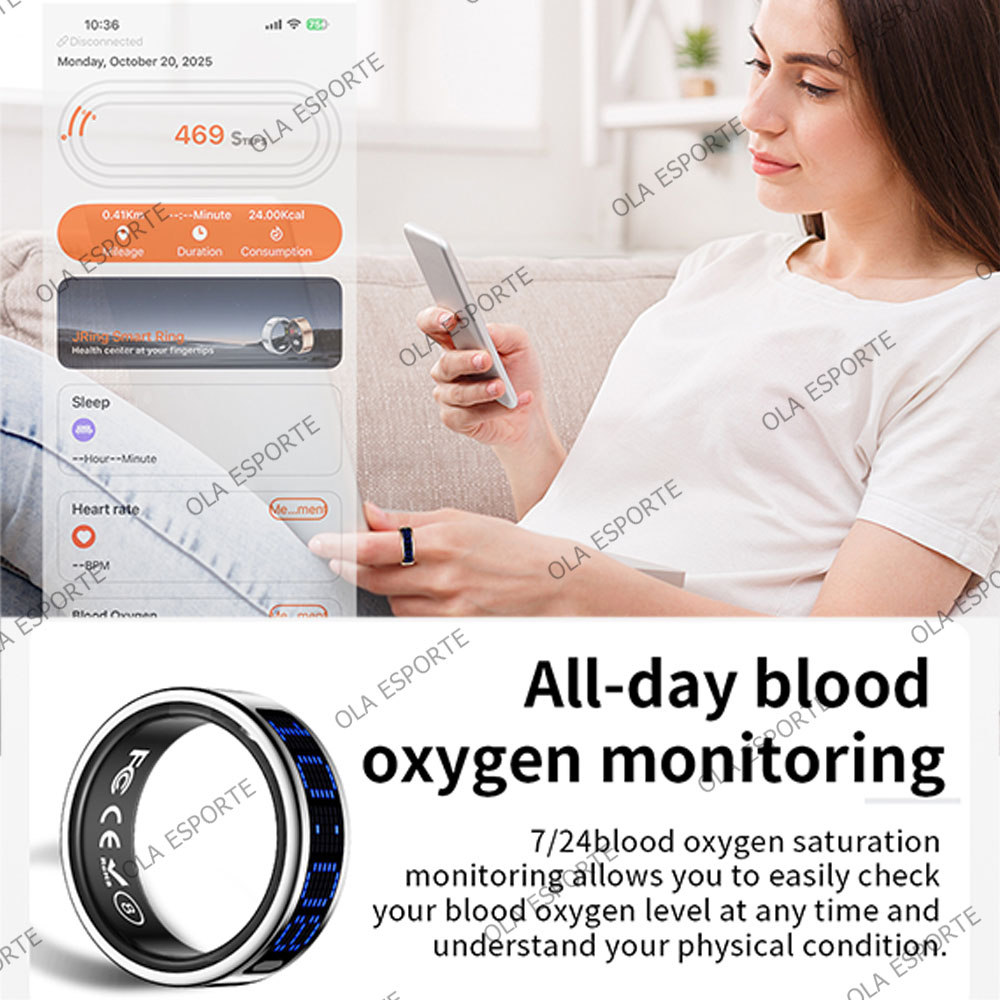 2025 Smart Ring Men Women LED  - Blood Oxygen Monitor incelemesi ve fiyatı