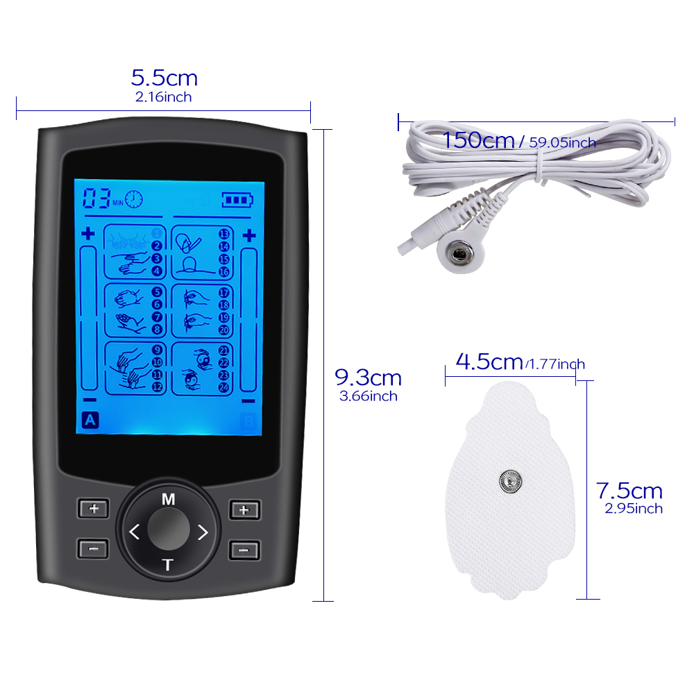 24 Modes Tens Massager EMS Mus - Tens Pain Relief Unit incelemesi ve fiyatı