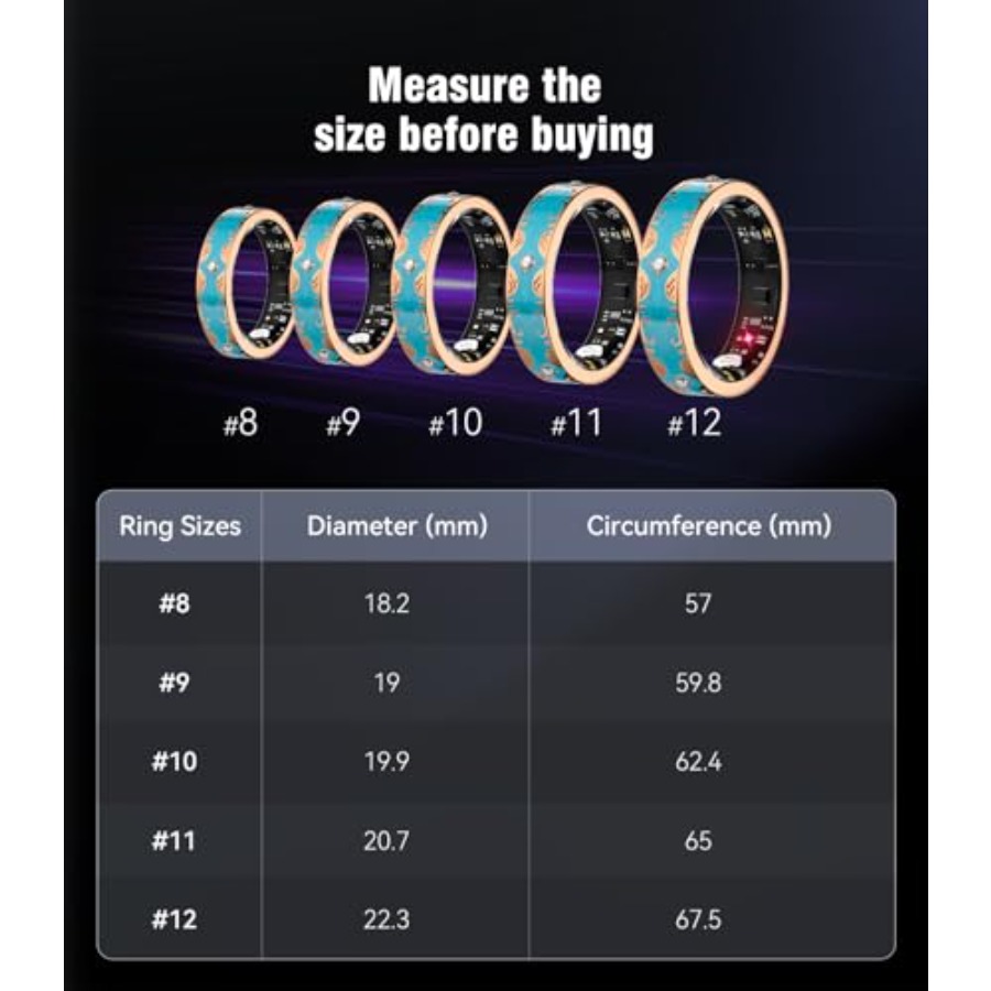 7 Gen Diamond Smart Ring for W - Health Wellness Industries incelemesi ve fiyatı