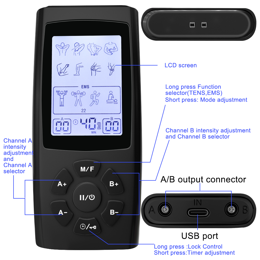 40 Levels Electric Tens Electr - Tens Pain Relief Unit incelemesi ve fiyatı